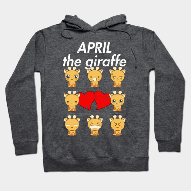 April The Giraffe Emoji Funny Hoodie by RaisedByBears